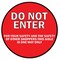 Signmission Do Not Enter Arrow Non-Slip Floor Graphic, 7" x 7", FD-C-7-99980 FD-C-7-99980 - alternate 1